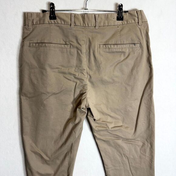 Allsaints Park Chino Pants Mens 32x29 Khaki Slim Straight Button Fly Preppy City - Picture 7 of 12